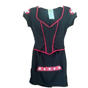 Cardiac Arrest Nurse Sexy California Costume M uniform cosplay Halloween black